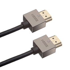 2m 4K HDMI Cable, compatible with 3D - Smallest Head SUPREME PIANO BLACK 'In The World' (4SH2PBLK)
