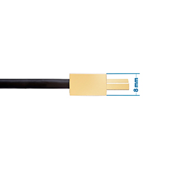 6m HDMI 2.0 Cable, compatible with Apple - Smallest Head SUPREME GOLD 'In The World' (2SH6GLD)