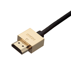 6m HDMI 2.0 Cable, compatible with Apple - Smallest Head SUPREME GOLD 'In The World' (2SH6GLD)