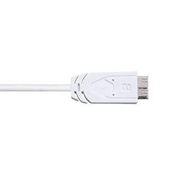 1m Ultimate Prime White USB 3 to Galaxy S5 / Micro USB 3 Cable (UPWS1)