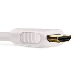 0.5m 4K HDMI Cable, compatible with Plasma - Premium White HDMI Cable (4WH0.5)