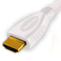 0.5m 4K HDMI Cable, compatible with LED TV - Premium White HDMI Cable (4WH0.5)