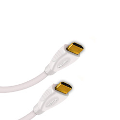 0.5m 4K HDMI Cable, compatible with Plasma - Premium White HDMI Cable (4WH0.5)