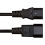 0.5m IEC Mains C14 to C13 Extension Cable 10A (C1413B0.5)
