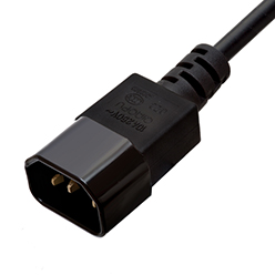 0.5m IEC Mains C14 to C13 Extension Cable 10A (C1413B0.5)