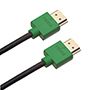 1m HDMI Cable, compatible with LCD TV - Smallest Head SUPREME GREEN 'In The World' (SH1GRN)