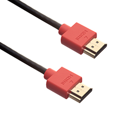 1m HDMI 2.0 Cable - Smallest Head SUPREME RED 'In The World' (2SH1RED)