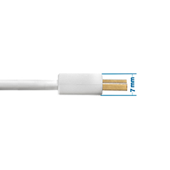2.5m 4K HDMI Cable - Smallest Head SUPREME WHITE 'In The World' (4SH2.5WHT)