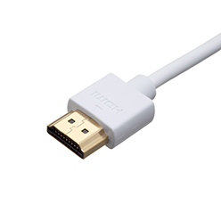 2.5m 4K HDMI Cable, compatible with PS3 - Smallest Head SUPREME WHITE 'In The World' (4SH2.5WHT)